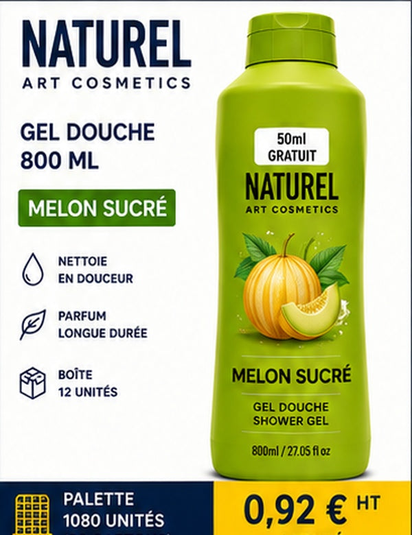 Gel douche Sweet Melon 800 ml – Naturel
