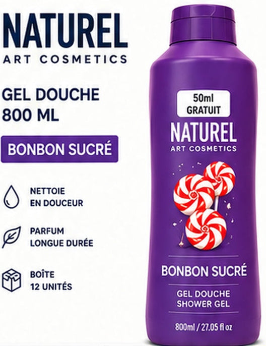 Gel douche Sweet Candy 800 ml – Naturel