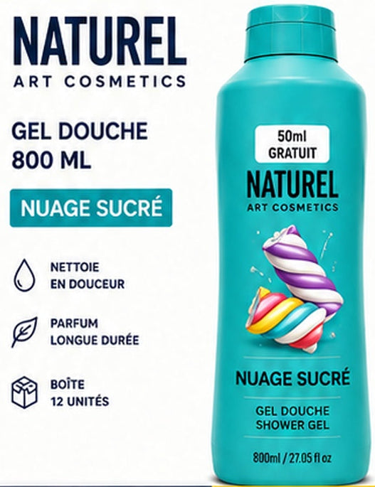 Gel douche Nube Sweet 800 ml – Naturel