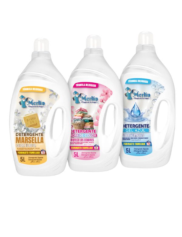 Palette de 144 UN Détergent (3 Modèles) 5l a 3,45€/un - MERLIN