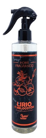 Spray "FLOR DE LIS + PÊCHE" parfum ambiance 300 ml - Odor Killer 12 unités a 1,66€/unité