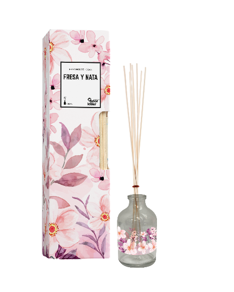 Mikado "FRAISE CHANTILLY" parfum d'ambiance - Odor Killer 12 unités a 1,59€/unité
