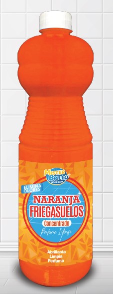 Ménage Surpuissant "ORANGE" nettoie sol  - MISTER BRILLO