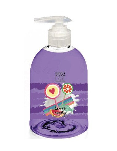 Savon pour les mains "SWEET CANDY" 500ml - BUBBLE CARE A 0,93€/unité - lot de 12